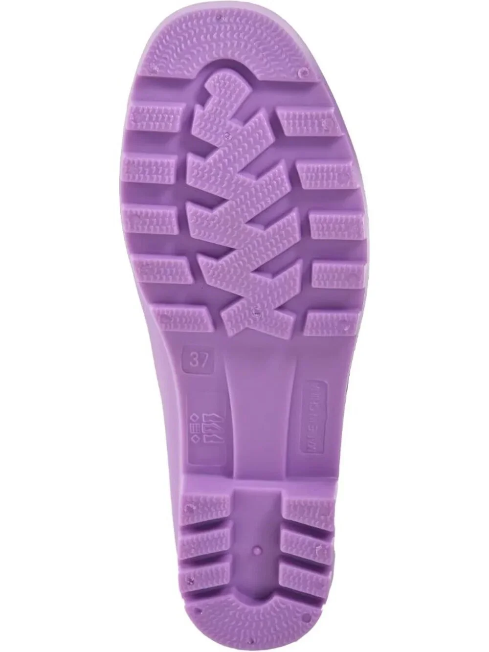 Women's Purple Anti-Slipping Comfortable Waterproof Mid Calf Light Rain Boots